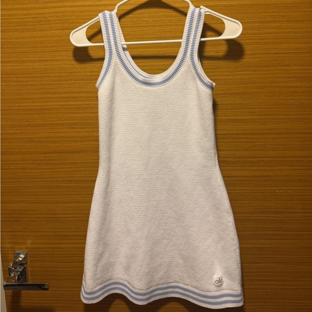 Alo Knitted Tennis Dress with Jacket Set - Picture 3 of 6